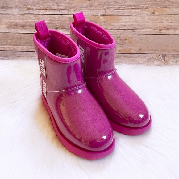 UGG Women’s Classic Clear Mini In Dragon Fruit - Picture 4 of 10